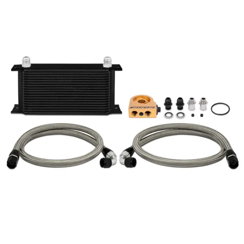 Mishimoto Universal 19 Row Thermostatic Oil Cooler Kit - Black 1
