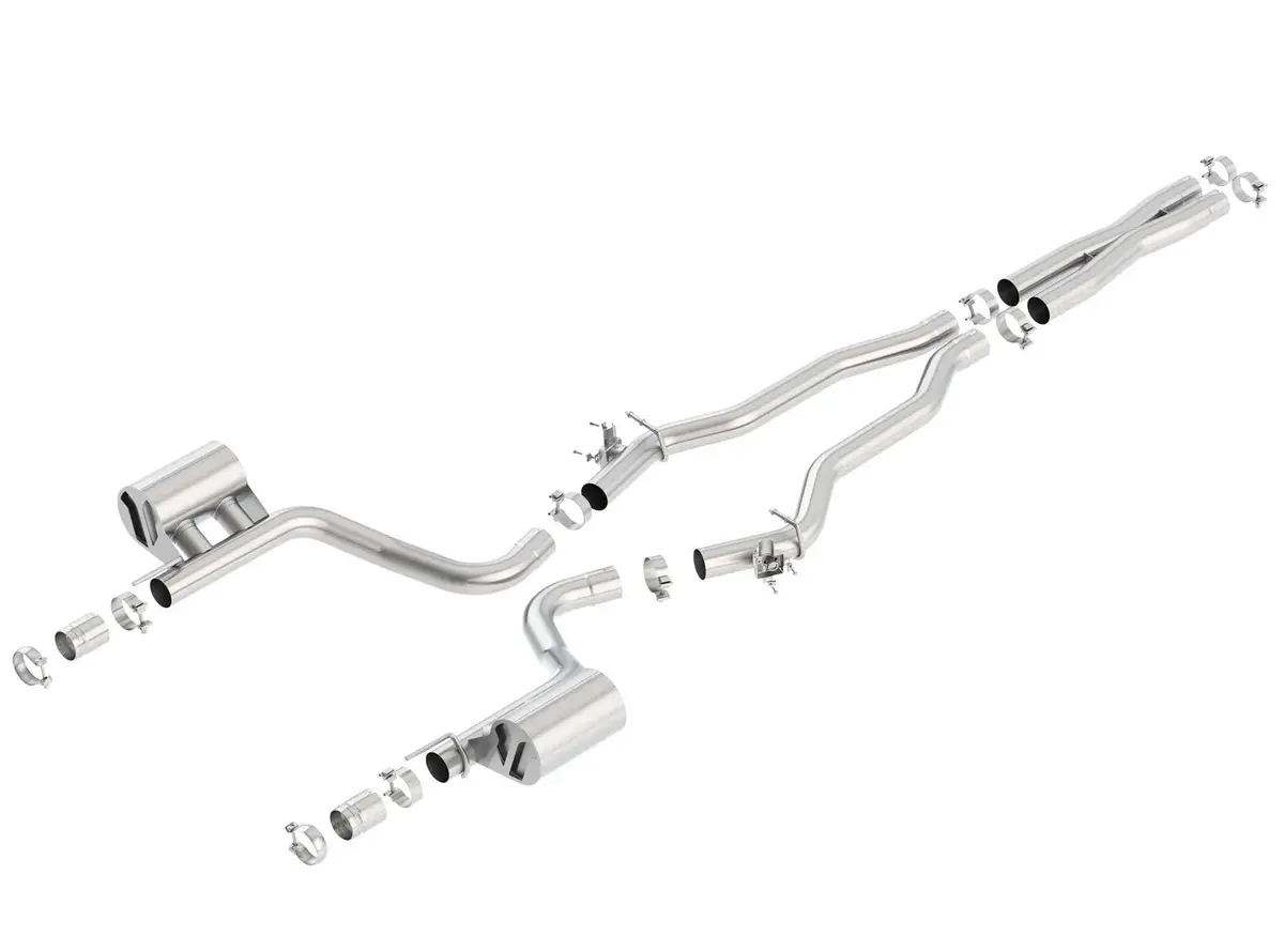 Borla 2015-2023 Dodge Challenger Hellcat 6.2L V8 Atak W/ Valve Simulator Cb Exhaust Factory Valance 1