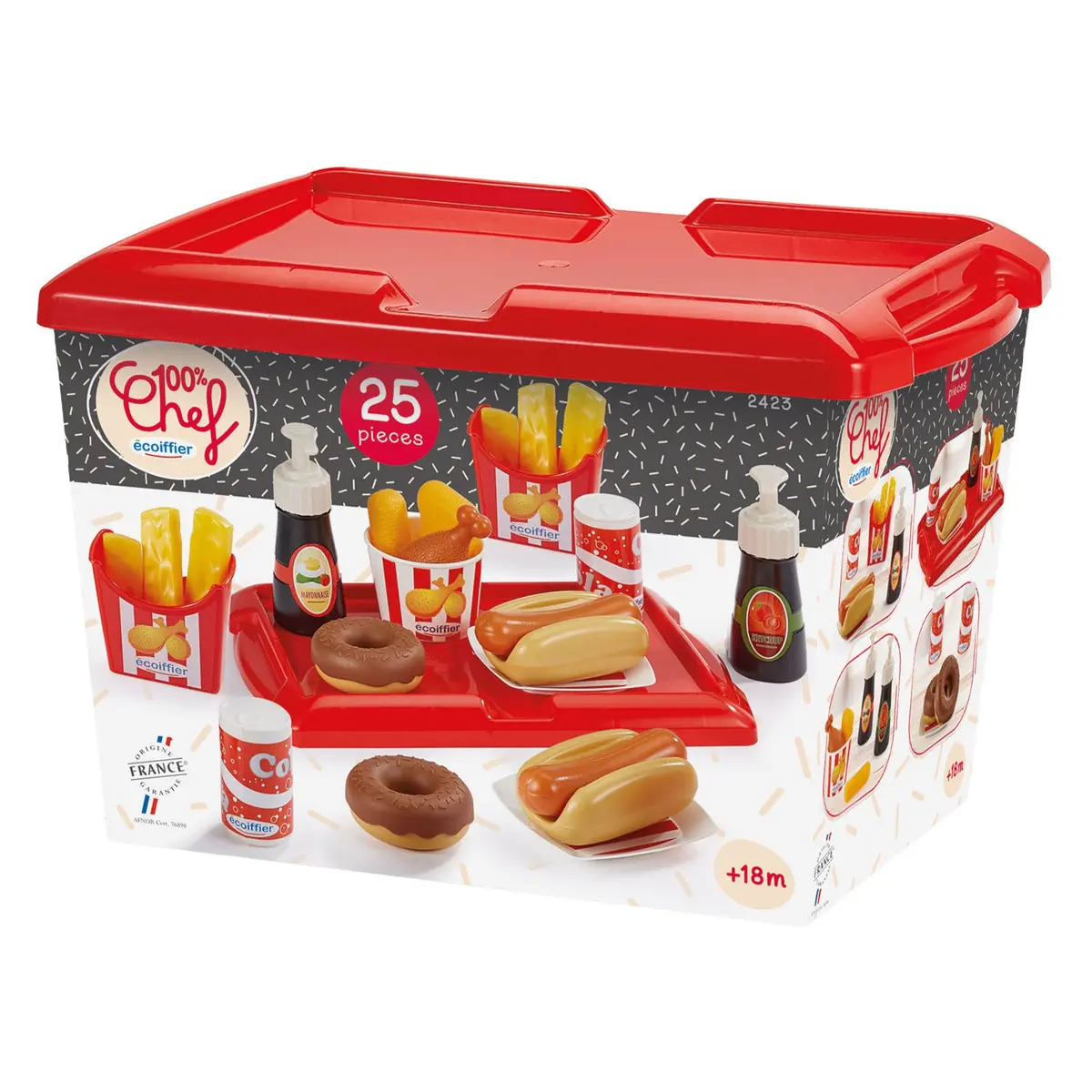 Ecoiffier Hot Dog Set - 25Dlg. 2