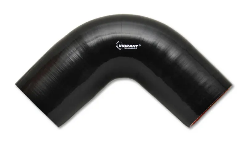 Vibrant 90 Degree Silicone Elbow 2.375In Id X 5.00In Leg Length - Black 1