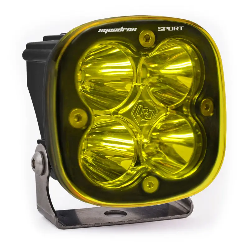 Baja Designs Squadron Sport Work/Scene Pattern Black Led Light Pod - Amber 1
