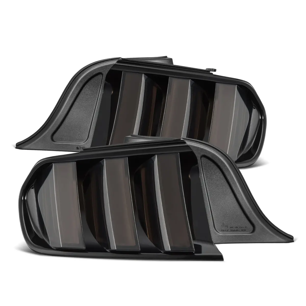 Alpharex 15-23 Ford Mustang Nova-Series Prismatic Led Tail Lights Alpha-Black 1