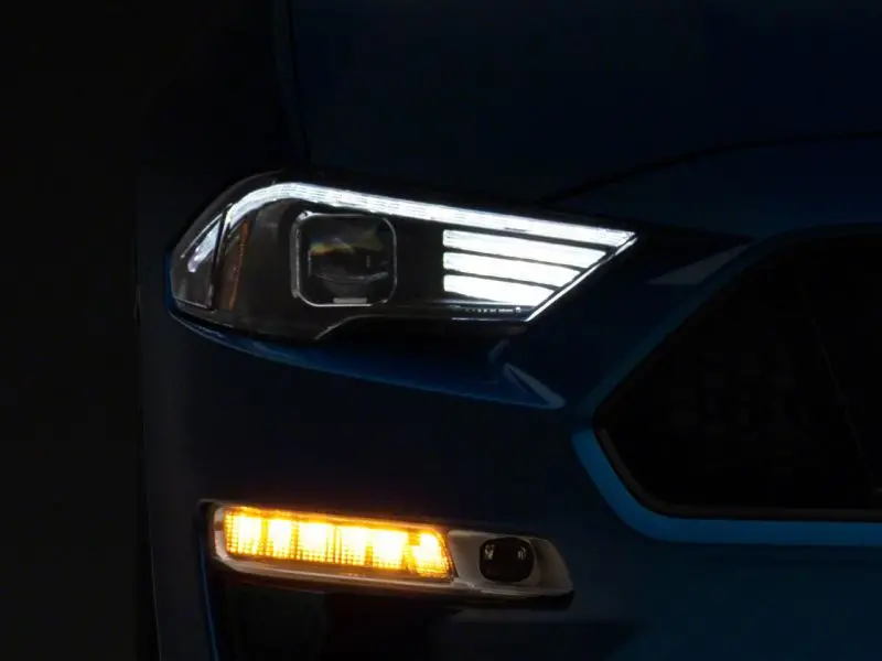 Raxiom 18-23 Ford Mustang Gt Ecoboost Led Projector Headlights- Blk Housing (Clear Lens) 2