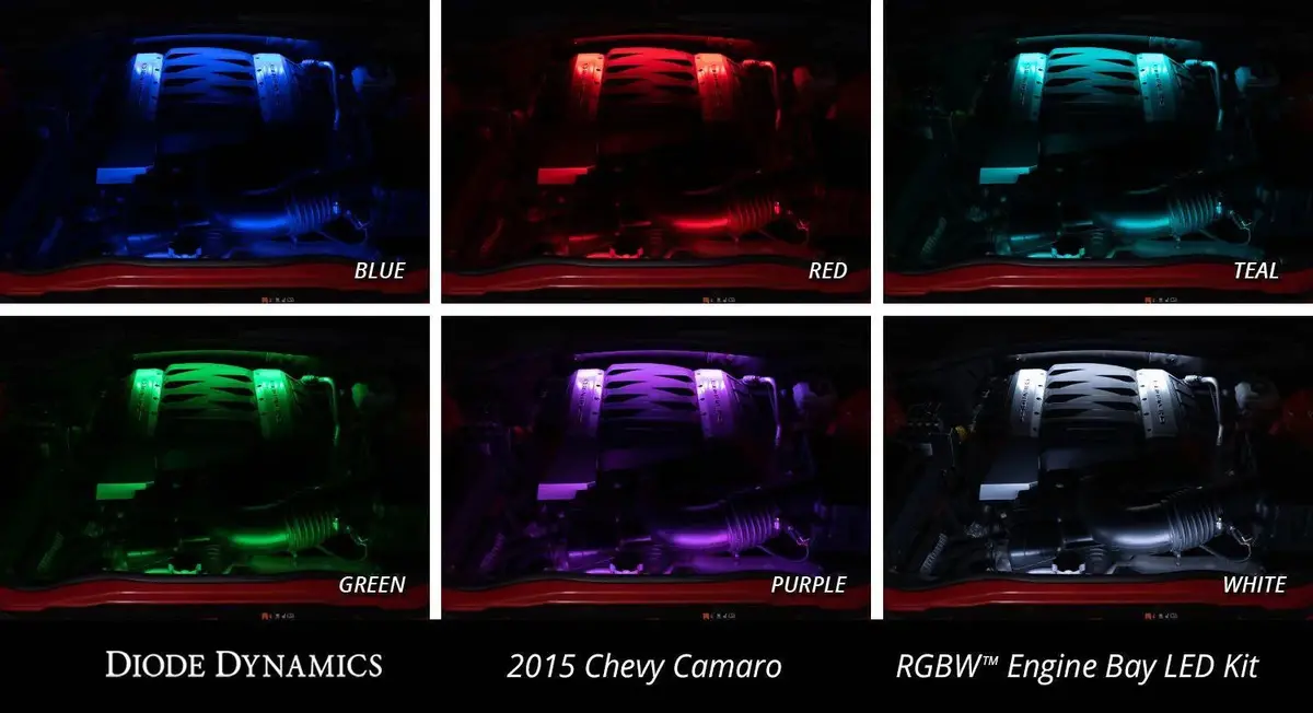 Diode Dynamics Rgbw Multicolor Engine Bay Led Kit 1