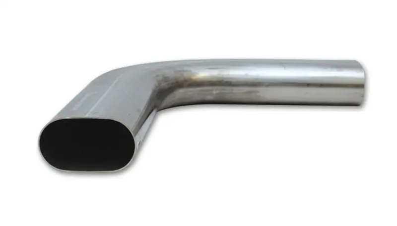 Vibrant 3.5In Oval (Nominal Size) T304 Ss 90 Deg Mandrel Bend 6In X 6In Leg Lengths 1