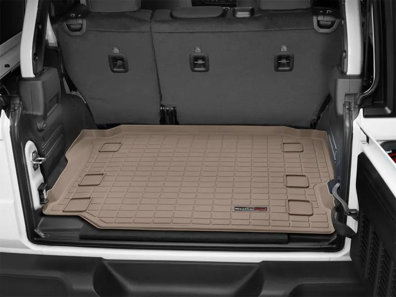 Weathertech 2018+ Jeep Wrangler Unlimited Jl No W/O Subwoofer Cargo Liners - Tan 2