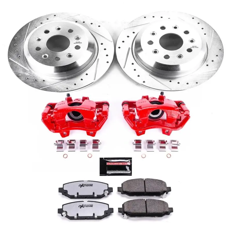 Power Stop 18-19 Jeep Wrangler Rear Z36 Truck & Tow Brake Kit W/Calipers 1