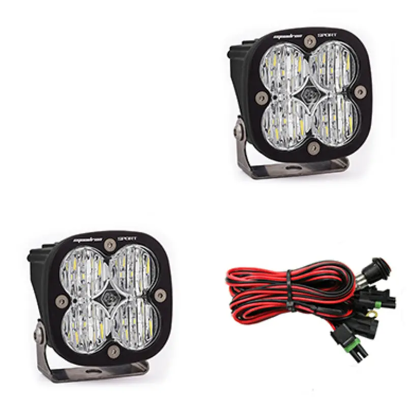 Baja Designs Squadron Sport Wide Cornering Pair Led Light Pods - Clear 1