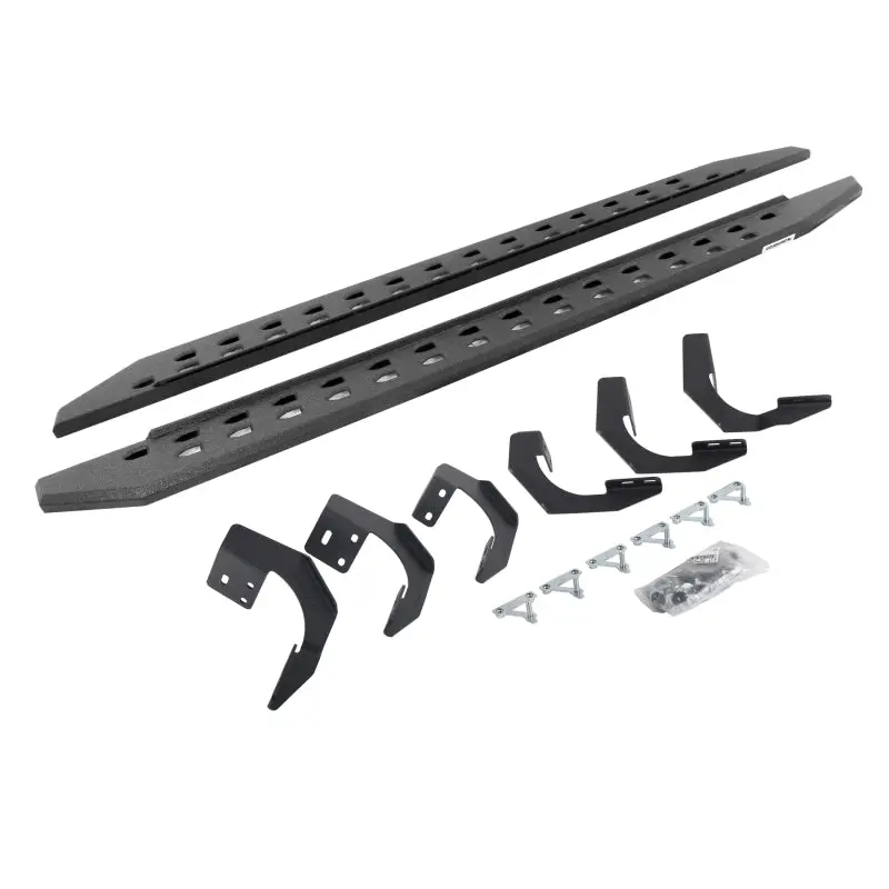 Go Rhino 15-22 Ram 1500 Cc 4Dr (Clssc Bdy) Rb20 Slim Running Boards Kit (W/Brackets) - Bedliner Coat 1