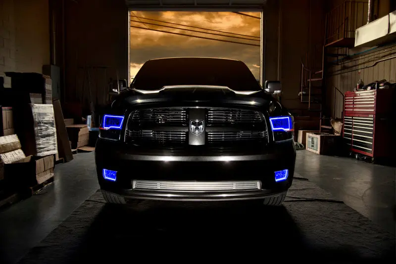 Oracle 09-17 Ram 1500 Trx Quad Pre-Assembled Headlights Blk Housing - W/ Bc1 Controller 2