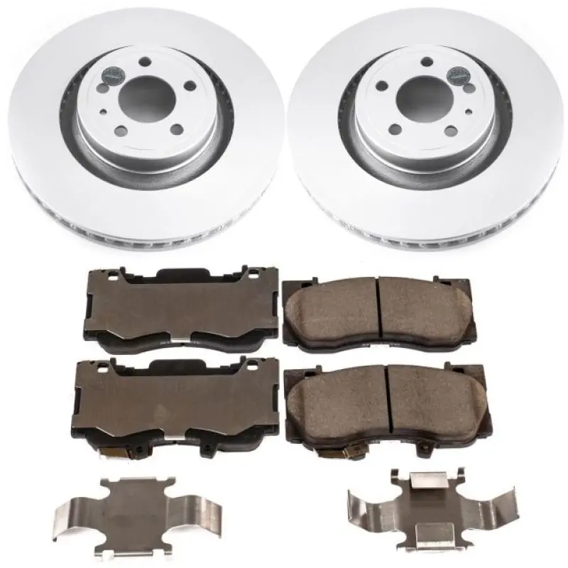 Power Stop 15-19 Ford Mustang Front Z17 Evolution Geomet Coated Brake Kit 1