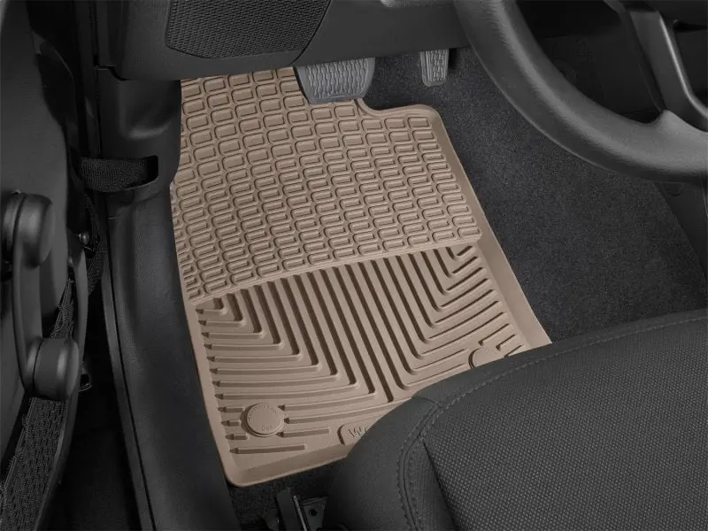Weathertech 2020+ Jeep Gladiator Front Rubber Mats - Tan 2