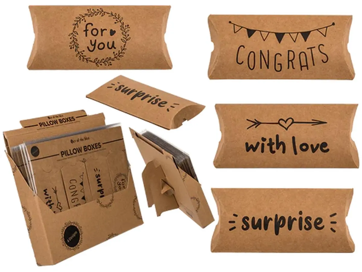 Out Of The Blue Cadeaubox Kraft Papier Met Tekst 14X6cm 1