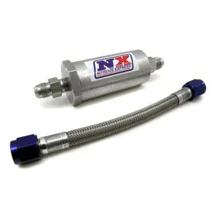 Nitrous Express 4An Pure-Flo N2o Filter & 7 Stainless Hose (Lifetime Cleanable) 1