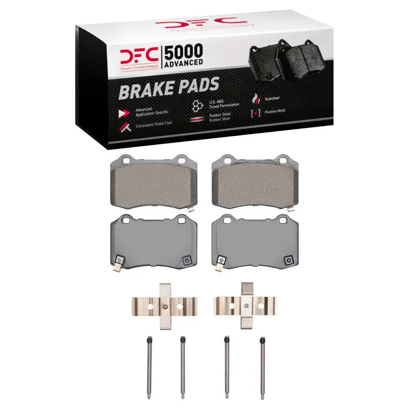 Dfc 21-23 Chrysler 300 Rear 5000 Advanced Ceramic Brake Pads And Hardware Kit 1