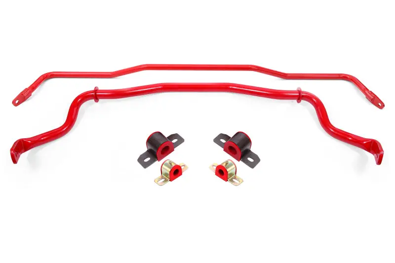 Bmr 15-22 S550 Mustang Sway Bar Kit With Bushings Front And Rear Red 1