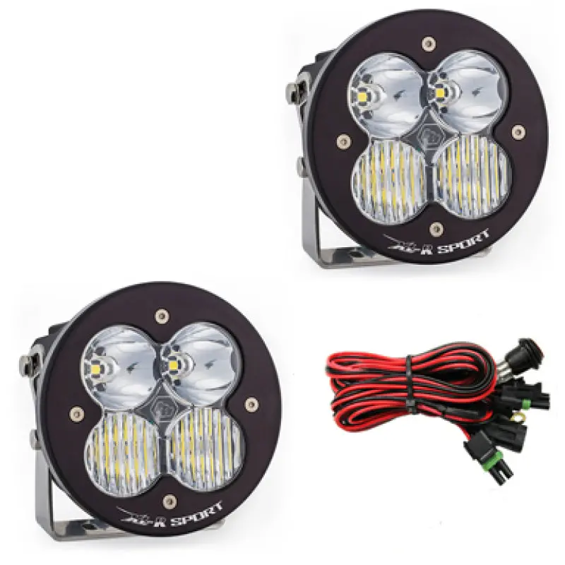 Baja Designs Xl R Sport Series Driving Combo Pattern Pair Led Light Pods - Clear 1