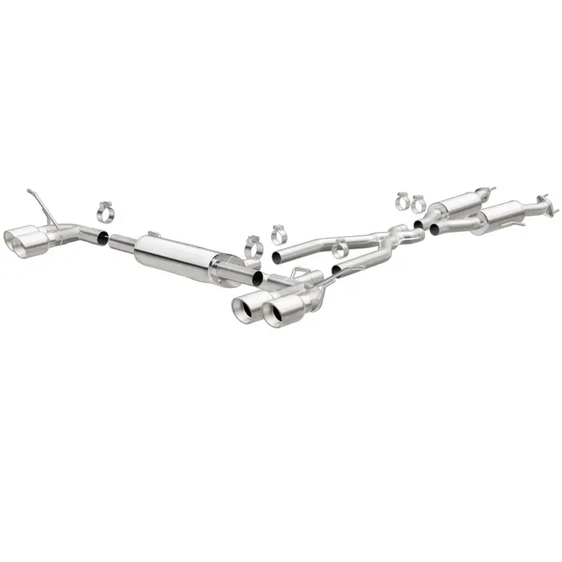 Magnaflow Cat Back, Ss, 2.5In, Quad Split Polish 4In Tip 14-15 Jeep Grand Cherokee 3.6L/5.7L V6/V8 2