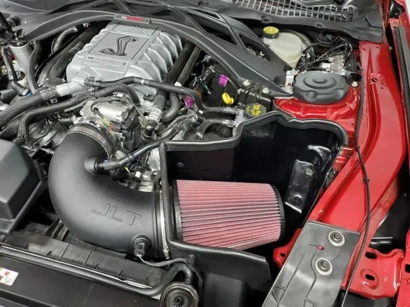 Jlt 20-23 Ford Mustang Gt500 Big Air Intake Kit W/Red Oil Air Filter (No Tuning Required) 1