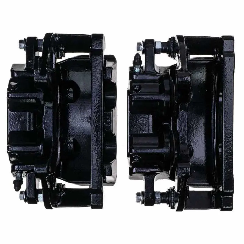 Power Stop 2014 Chrysler 200 Front Black Caliper - Pair W/Bracket 2