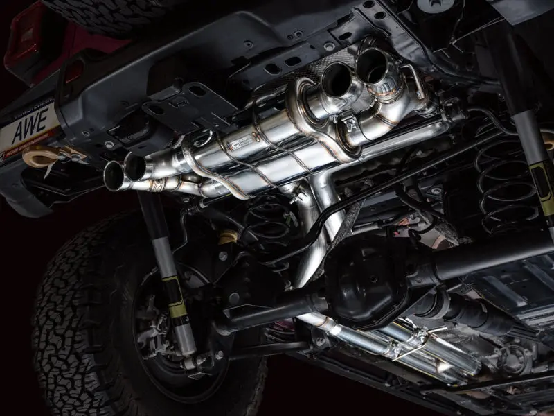 Awe 21+ Wrangler 392 Switchpath Cat-Back Exhaust- Quad Bashguards 2