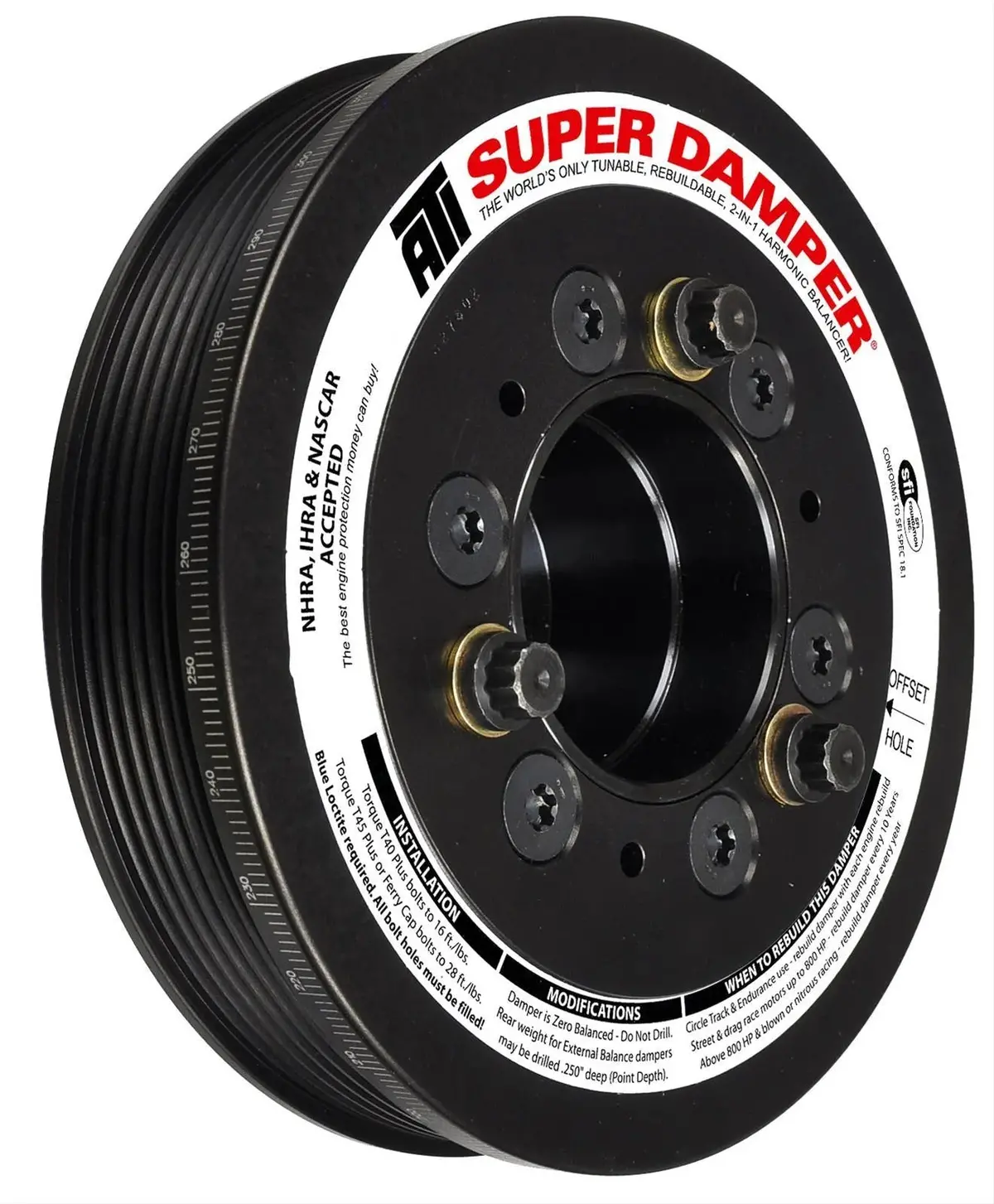 Ati Super Damper Standard Harmonic Balancers 6.1 Hemi 5% Od 1