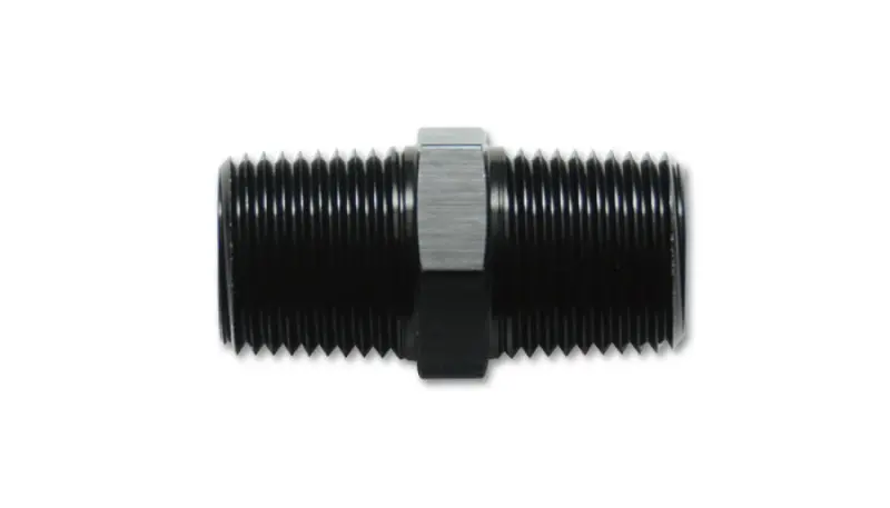 Vibrant 1/8In Npt X 1/8In Npt Straight Union Pipe Adapter Fitting - Aluminum 1