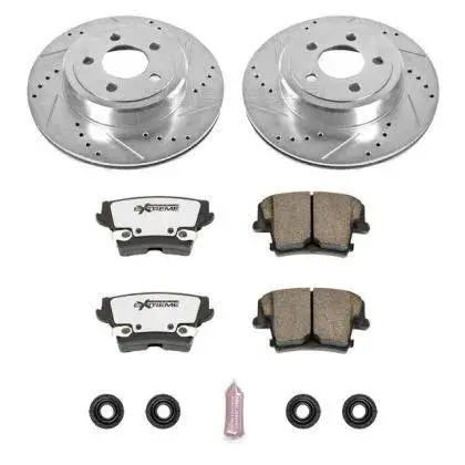 Powerstop 2005-2023Chrysler 300/Charger/Challenger Rear Z26 Street Warrior Brake Kit(W 2 Piston Front) 1