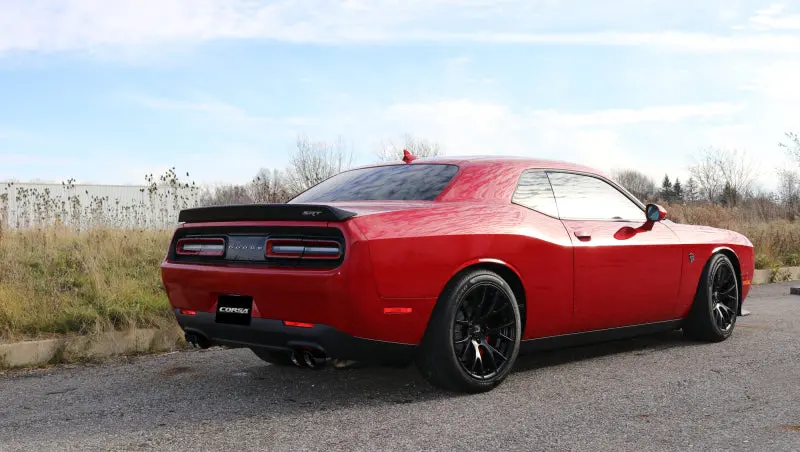 Corsa 2015-2023 Dodge Challenger Hellcat Dual Rear Exit Sport Exhaust W/ 3.5In Black Tips 1