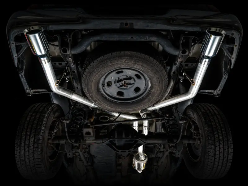 Awe Tuning 09-18 Ram 1500 5.7L (W/O Cutout) 0Fg Dual Rear Exit Cat-Back Exhaust - Chrome Silver Tips 2