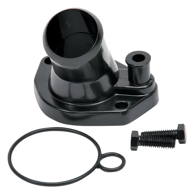 Edelbrock Steel Water Neck For Ford Small Block Windsor - Black 1