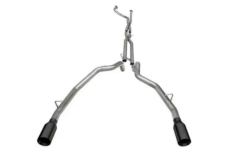 Corsa 2021-2024 Dodge Ram Trx Crew Cab Baja Catback Exhaust Dual Rear Black Tip 1