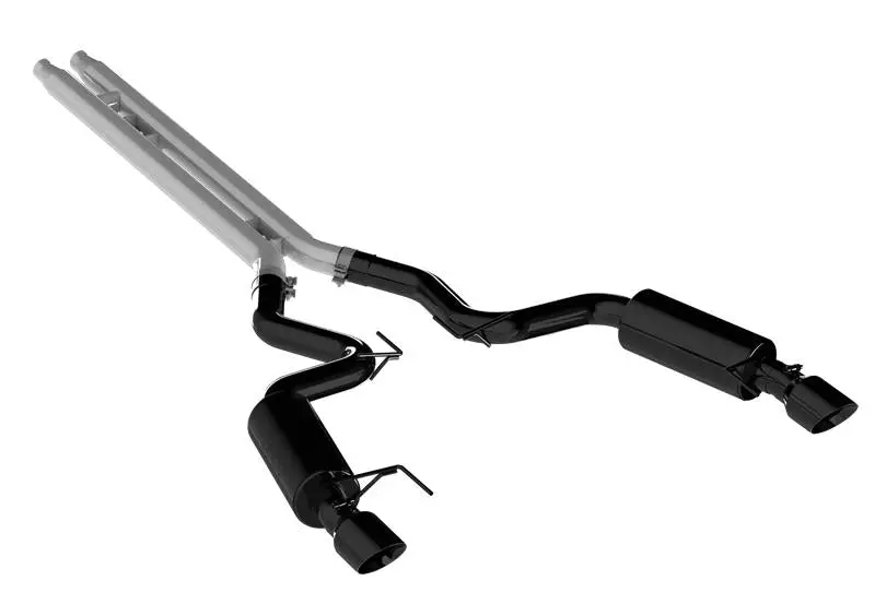 Mbrp 15 Ford Mustang Gt 5.0 Convertible Black 3In Cat Back Dual Split Rear Exit (Street Version) 1