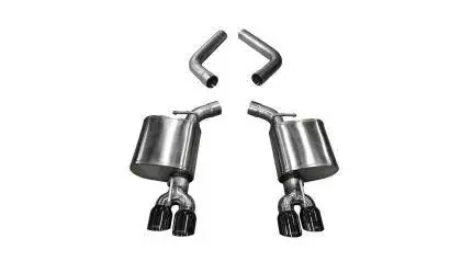 Corsa 15-23 Dodge Challenger 6.4L/6.2L/5.7L  Axle-Back Exhaust W/3.5In Black Tips 1