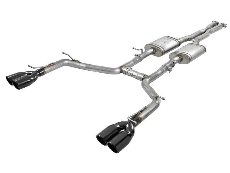 Afe Mach Force-Xp 2-1/2In 304 Ss Cat-Back Exhaust 15-21 Dodge Challenger V6-3.6L - Quad Black Tip 1