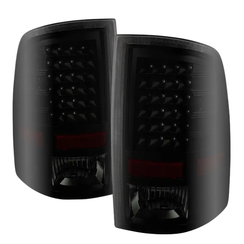 Xtune Dodge Ram 1500 09-14 Led Tail Lights Incandescent Model Only Black Smoke Alt-Jh-Dr09-Led-Bksm 1