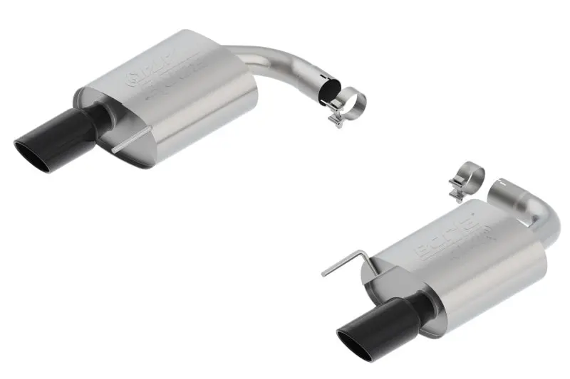 Borla Atak S Rear Section 15-17 Ford Mustang Gt 5.0L V8 Mt/At 2.5In Pipe 4In Tip (Black Chrome) 1