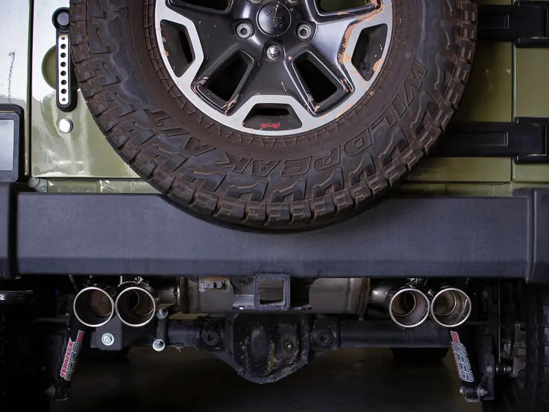 Afe Vulcan Series 2.5In 304 Ss Axle-Back Exhaust Polished 07-18 Jeep Wrangler (Jk) V6-3.6/3.8L 2