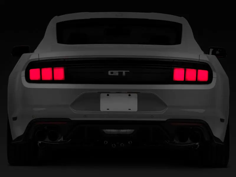 Raxiom 15-22 Ford Mustang Profile Led Tail Lights - Gloss Black Housing (Smoked Lens) 2