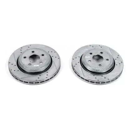 Powerstop 18-21 Dodge Durango Srt Rear Evolution Drilled & Slotted Rotors - Pair 1