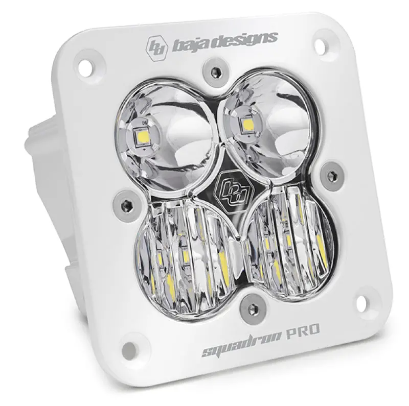 Baja Designs Squadron Pro Flush Mount White Driving/Combo Pattern Led Light Pod - Clear 1
