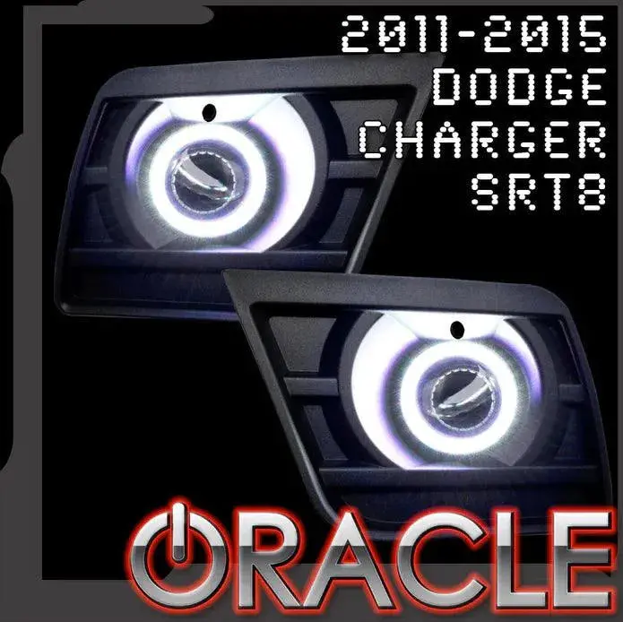 Oracle Lighting 2011-2014 Dodge Charger Srt8 Led Surface Mount Projector Fog Light Halo Kit 1