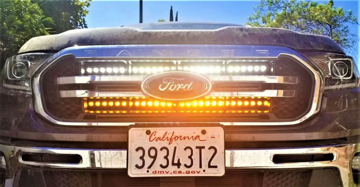 2019-2023 Ford Ranger Dual 30S Light Bars 1