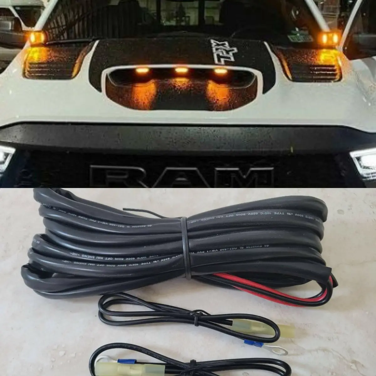 M&R Automotive 2019+ Ram 1500 Trx Hood Mount/Ditch Lights/Pillars 1