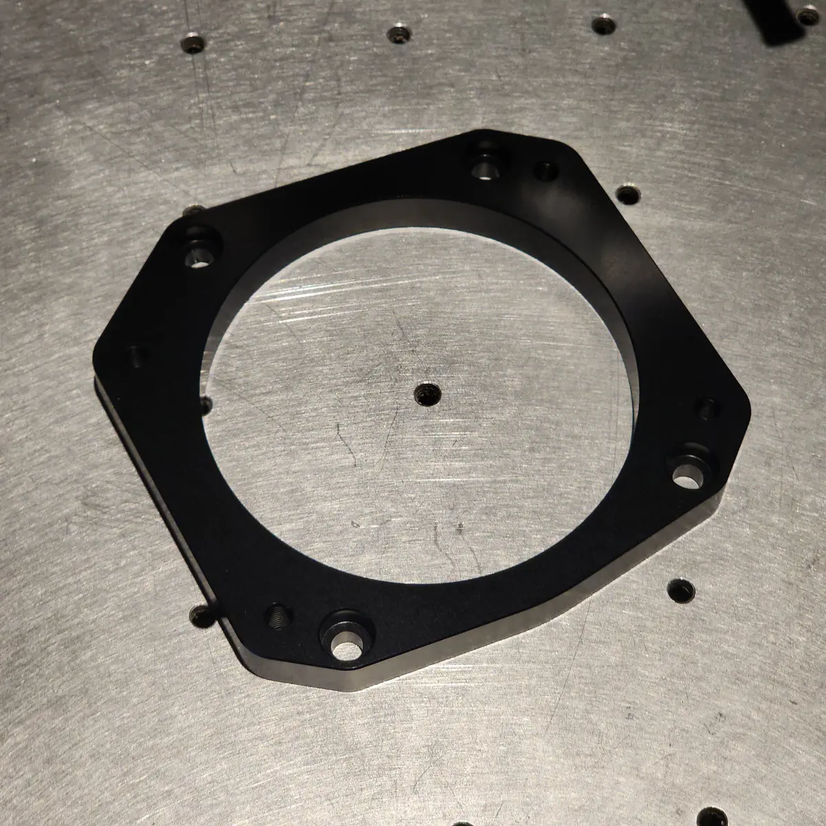 Fabworkz Gm Throttle Body To Hellcat Supercharger Adapter Flange 2