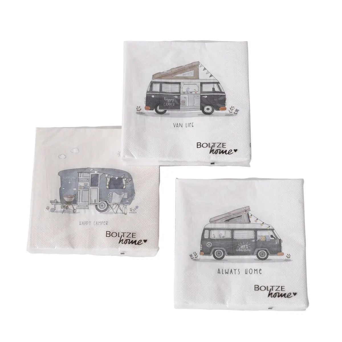 Boltze Home Servetten Vanlife Camper 33X33cm 1