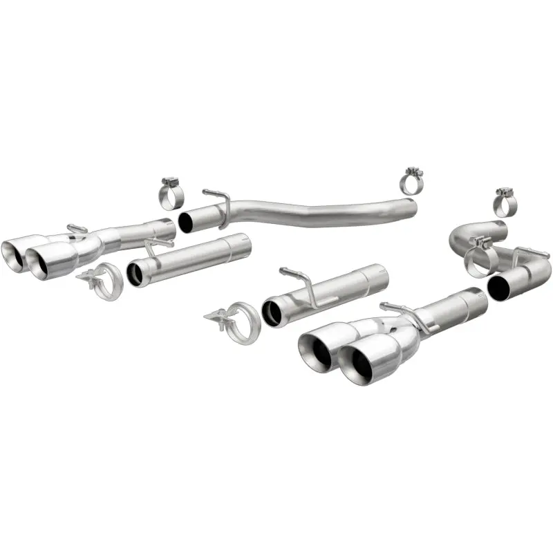 Magnaflow Axle-Back, Ss, 2.5In, Quad Split Rear 3.5In Tip 2015 Dodge Challenger R/T 5.7L 2