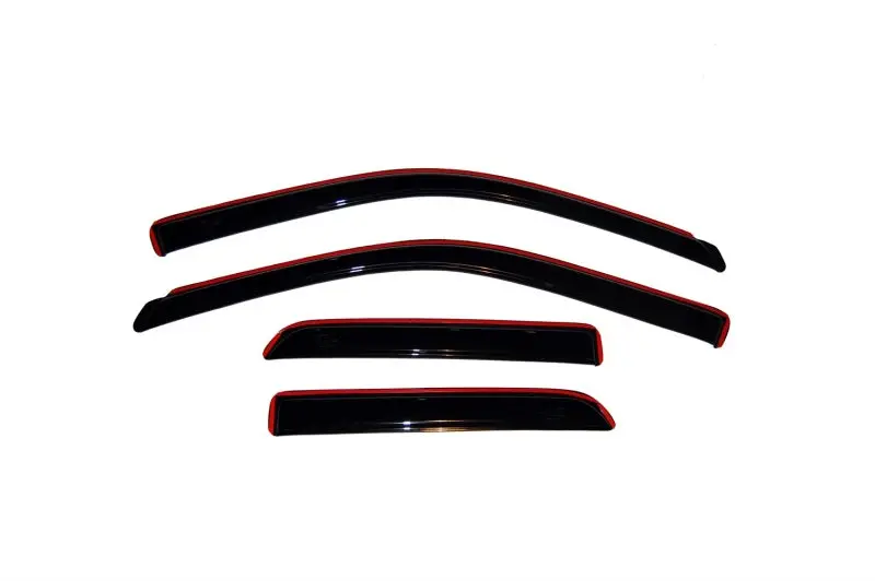 Avs 09-18 Dodge Ram 1500 Quad Cab Ventvisor In-Channel Front & Rear Window Deflectors 4Pc - Smoke 1
