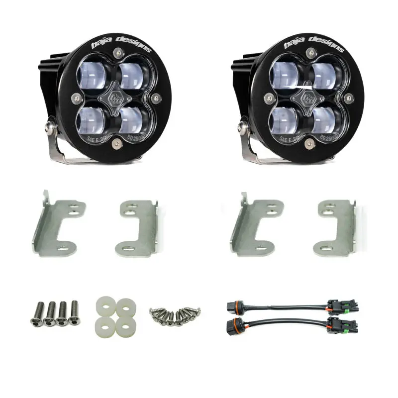 Baja Designs 18-20 Jeep Wrangler Jl Sahara Fog Squadron Sport Fog Pocket Kit - Clear 1