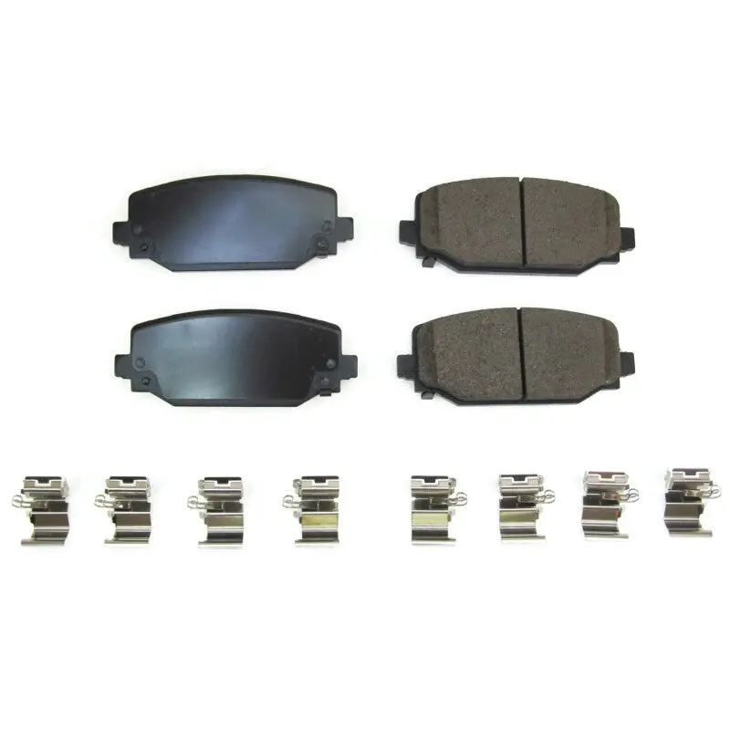 Power Stop 2022 Jeep Grand Cherokee Rear Z17 Evo Ceramic Brake Pads W/Hardware 1